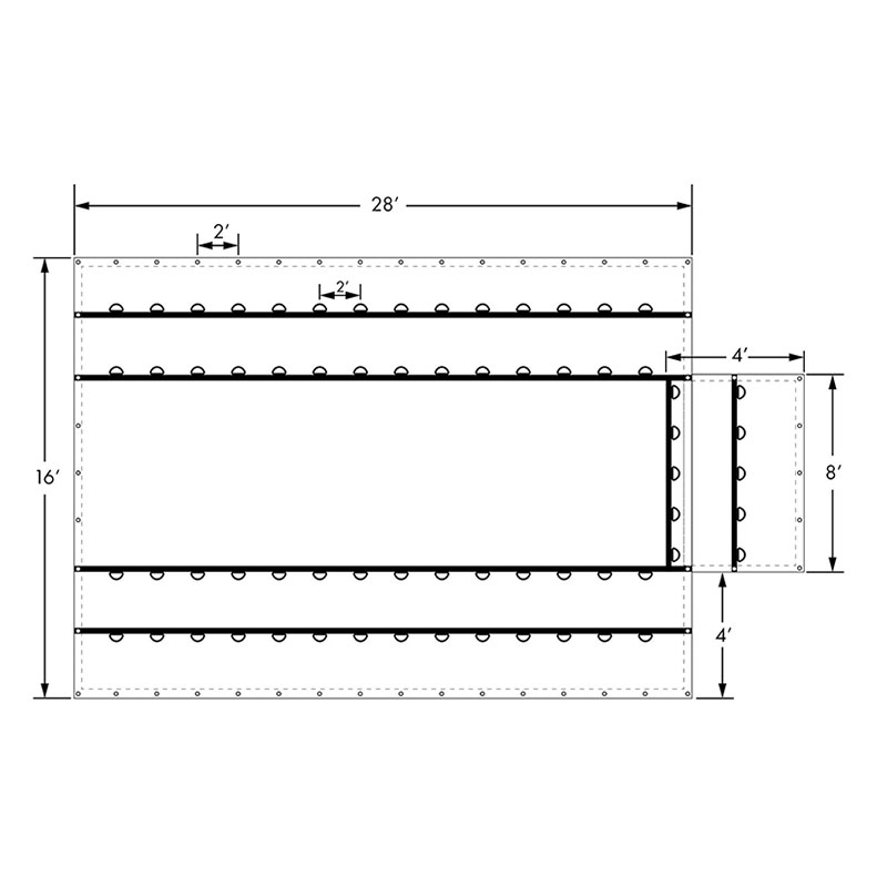 Высокоэффективный укрывной материал, в частности, Heavy Duty Lumber Black Tarp.