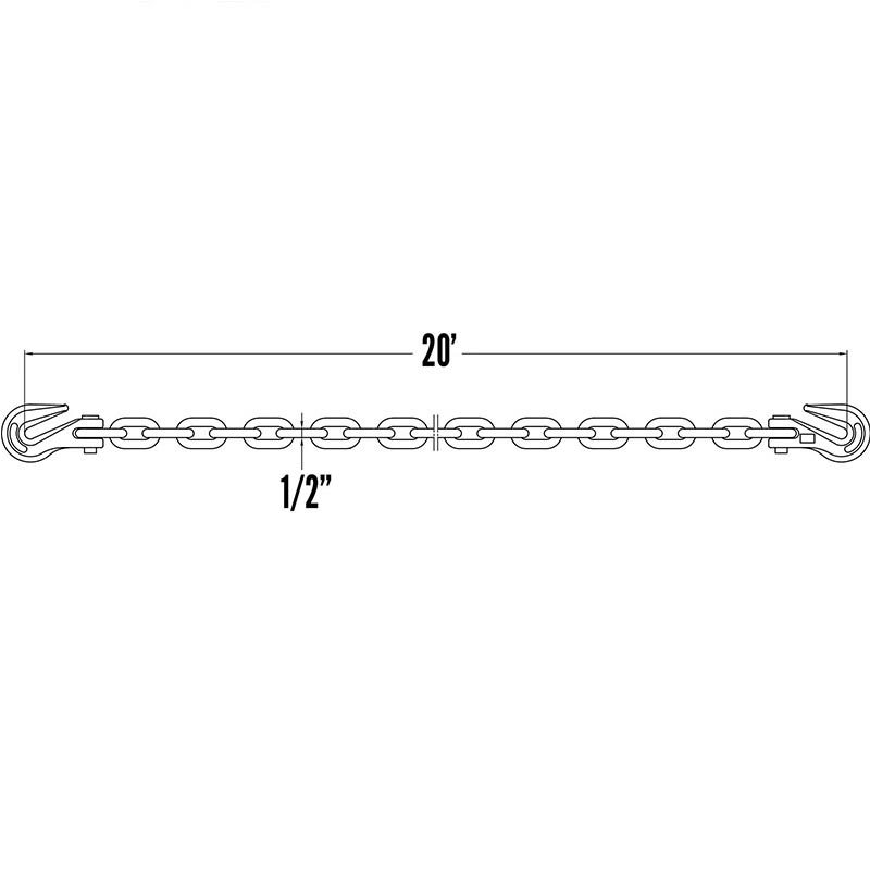 Транспортная цепь 12 X 20 футов класса 70
